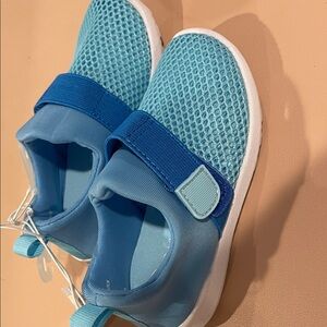 Cat & Jack Light Blue and Teal Slip-On Mesh Sneakers for Kids